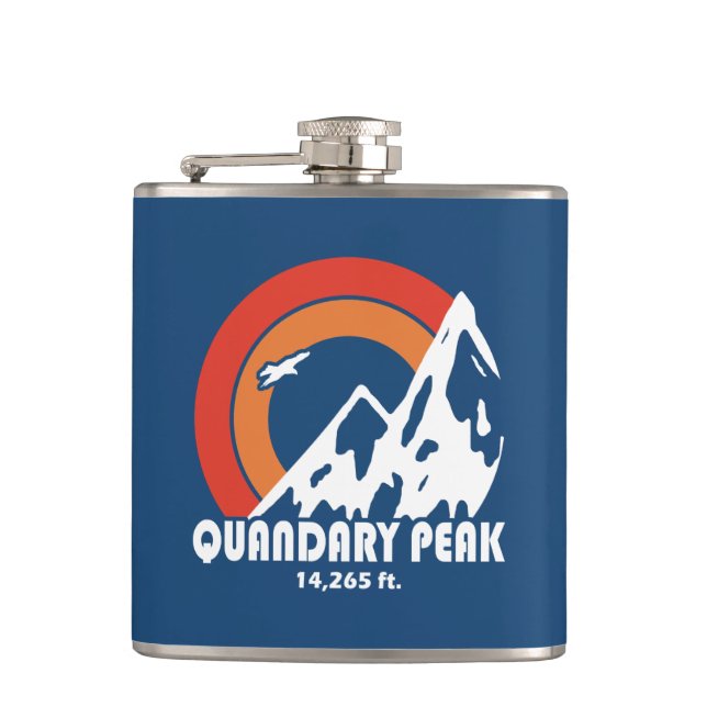 Quandary Peak Sun Eagle Flask (Front)