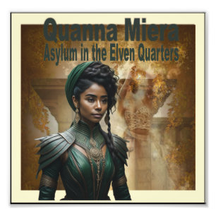 Quanna Miera, The Elven Wars, Book 1 Cover Art Photo Print