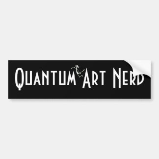 Quantum Art Nerd© with floating Alien Bumper Sticker