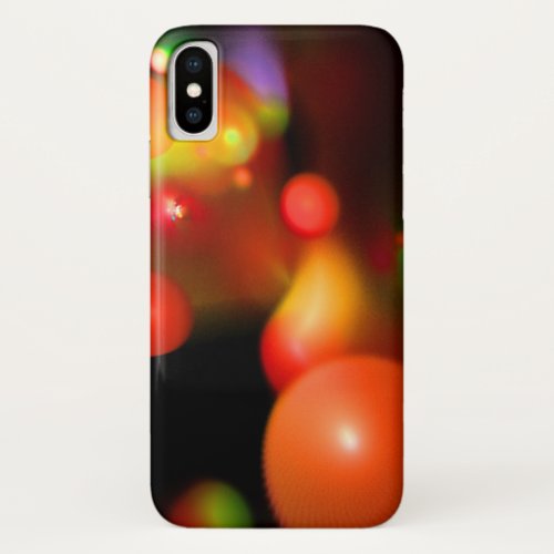 QUANTUM BUBBLE red white pink iPhone X Case