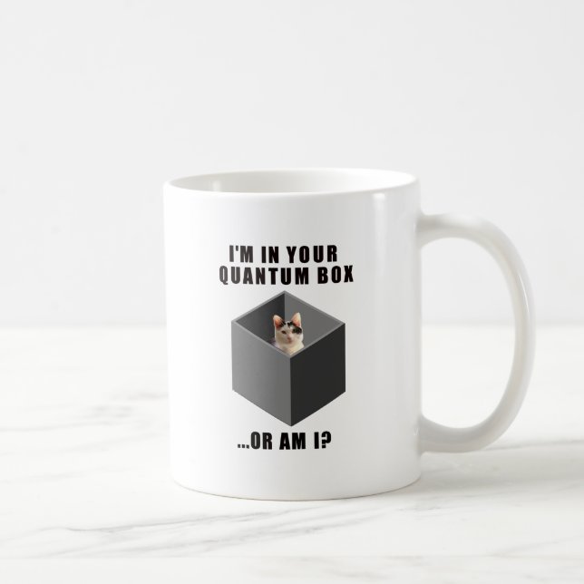 Quantum Cat Coffee Mug (Right)