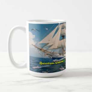 Quantum-Charm AI prompted Sailing Tall Ship v3.0 Coffee Mug