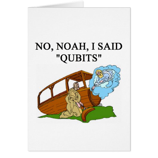 quantum computer joke cards (Front)