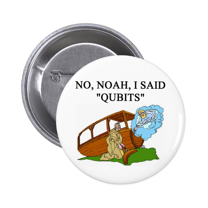 quantum computer joke pin