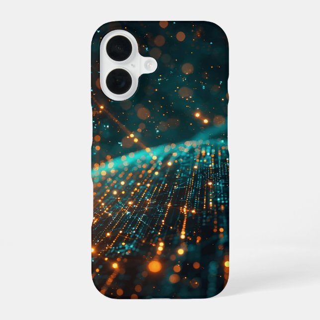 Quantum Data Stream Iphone Case (Back)