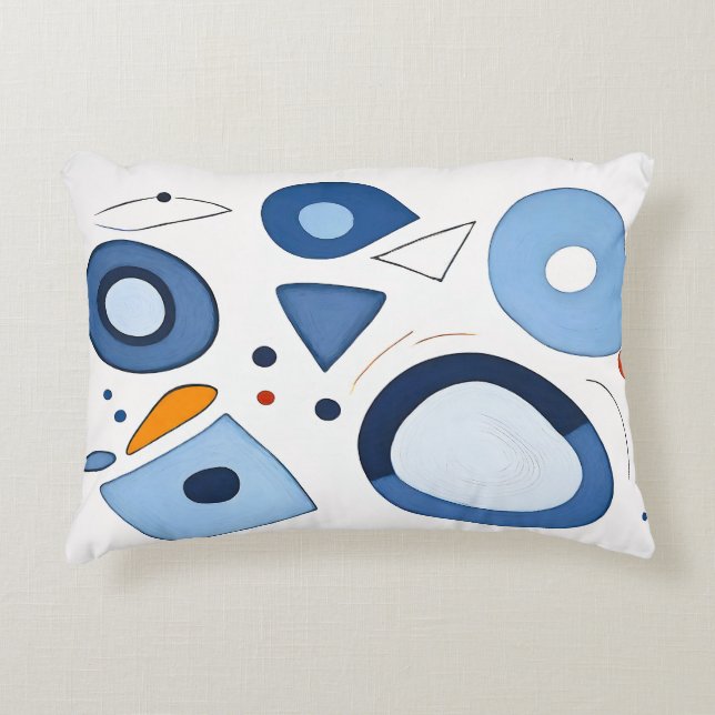 Quantum Dot Dreams Abstract Accent Pillow (Front)