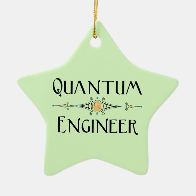 Quantum Engineer Line Ceramic Ornament (Front)