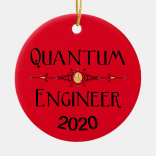 Quantum Engineer Line Ceramic Ornament