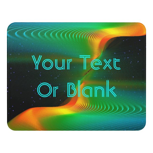 Quantum Entanglement Door Sign (Contemporary Front)