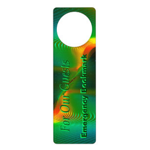 Quantum Entanglement Emergency Bookmark Door Hanger