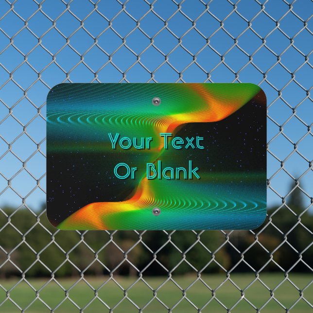 Quantum Entanglement Metal Sign (In Situ(Fence))