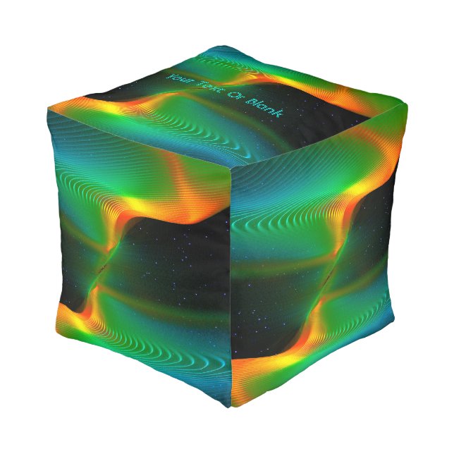 Quantum Entanglement Pouf (Angled Front)