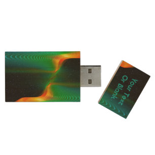 Quantum Entanglement Wood Flash Drive