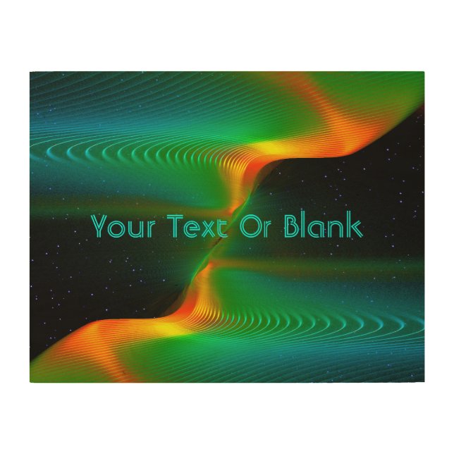 Quantum Entanglement Wood Wall Decor (Front)