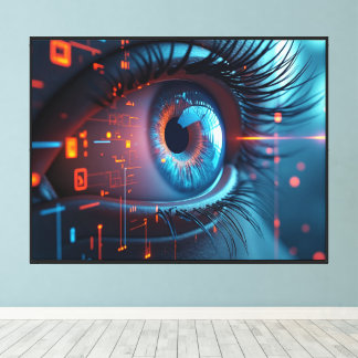 Quantum Eye canvas print w frame