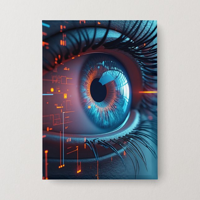 Quantum Eye rectangle button (Front)