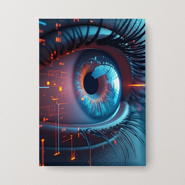 Quantum Eye rectangle button (Front)