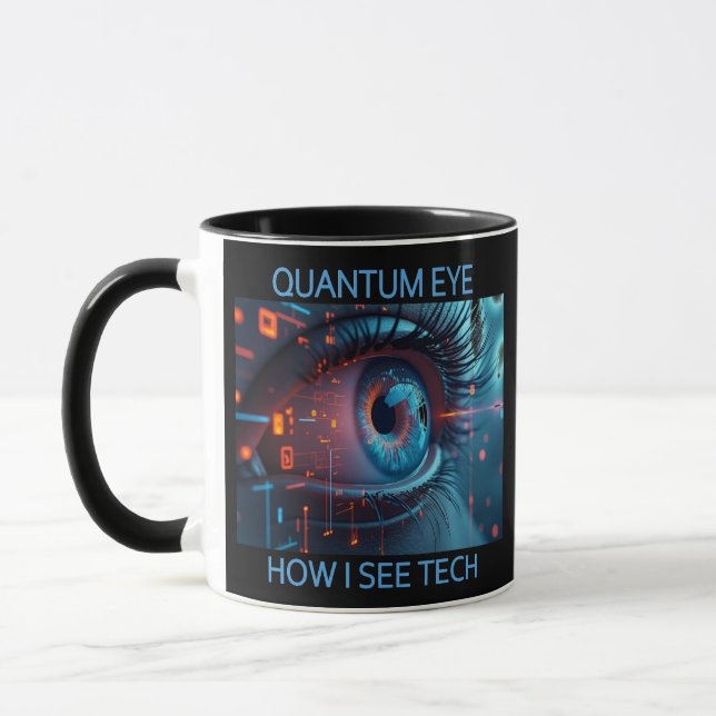Quantum Eye tech combo mug two sided (Left)