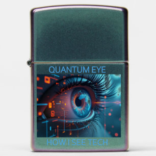 Quantum Eye tech iridescent Zippo lighter