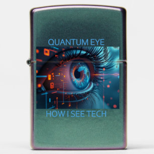Quantum Eye tech iridescent Zippo lighter
