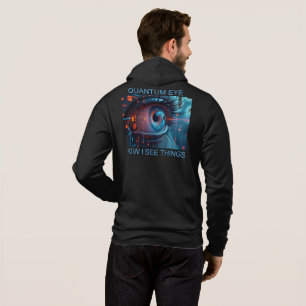 Quantum Eye things men black Bella hoodie back