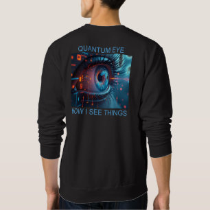 Quantum Eye things men black sweatshirt back