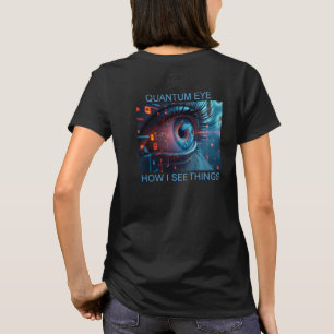 Quantum Eye things women black T-shirt back