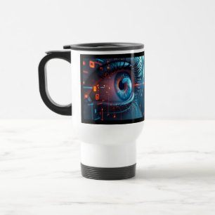 Quantum Eye travel commuter mug two sided