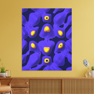 Quantum Floral Formation Design  Canvas Print