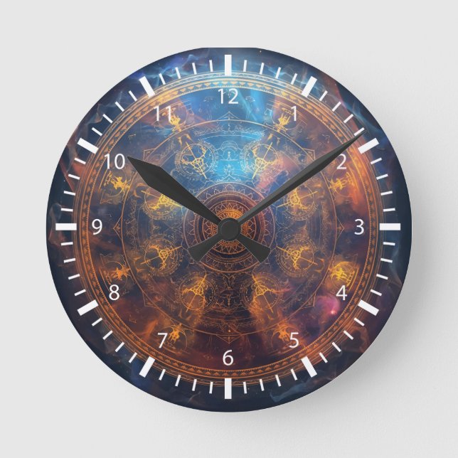 Quantum Halo Matrix Round Clock (Front)