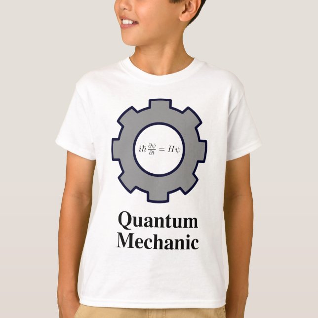 quantum mechanic, Schrodinger equation T-Shirt (Front)