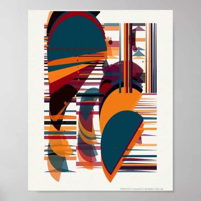 Quantum Mechanics Bauhaus Pattern  Poster (Front)