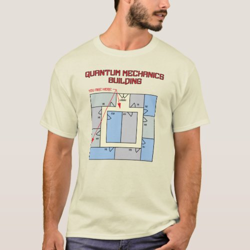 Quantum Mechanics Building T_Shirt