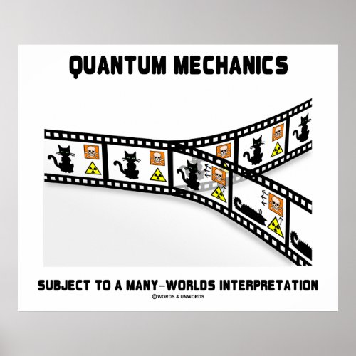 Quantum Mechanics Many Worlds Interpretation Poster