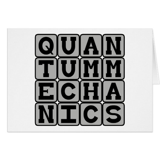 Quantum Mechanics, Physics Concept Cards (Front Horizontal)
