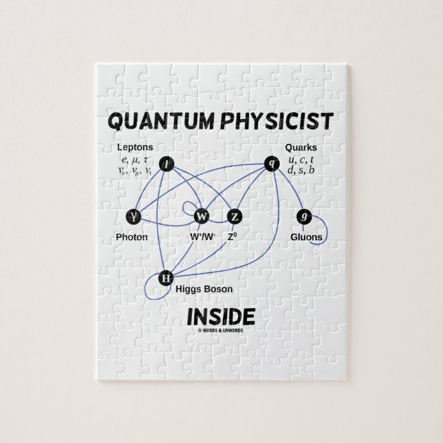 Quantum Physicist Inside (Higgs Field Higgs Boson) Jigsaw Puzzle (Vertical)
