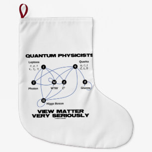 Quantum Physicists View Matter Very Seriously Large Christmas Stocking