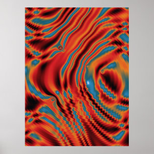 Quantum Physics Colorful Design Poster