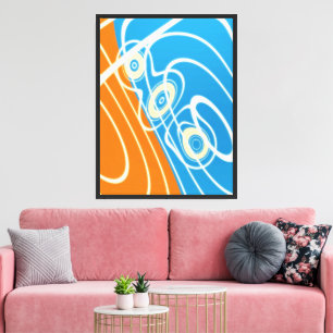 Quantum Physics Geometric Pattern Canvas Print