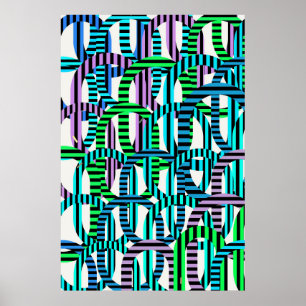 Quantum Physics Geometric Pattern Poster