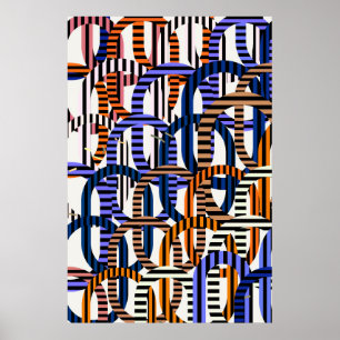 Quantum Physics Geometric Pattern Poster