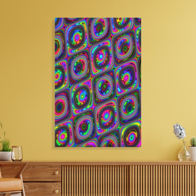 Quantum Physics Spectral Colour Shifting  Canvas Print (Insitu(LivingRoom))