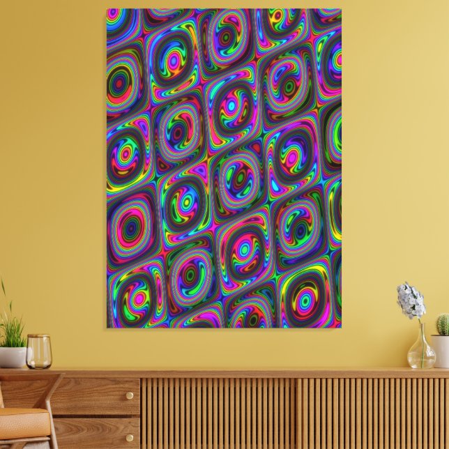 Quantum Physics Spectral Colour Shifting  Canvas Print (Insitu(LivingRoom))