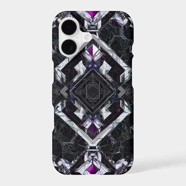 Quantum Prism: Violet Core Ignition Iphone Case (Back)