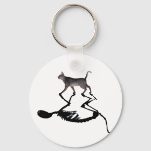 Quantum Schrodinger Cat Superposition Key-Chain Keychain