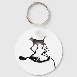 Quantum Schrodinger Cat Superposition Key-Chain Keychain