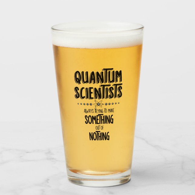 Quantum Scientists Glass (Front Filled)
