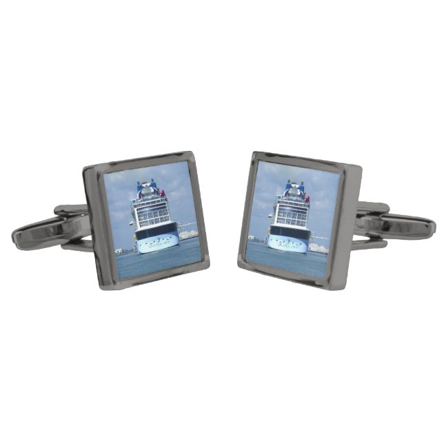 Quantum Stern Cufflinks (Angled)