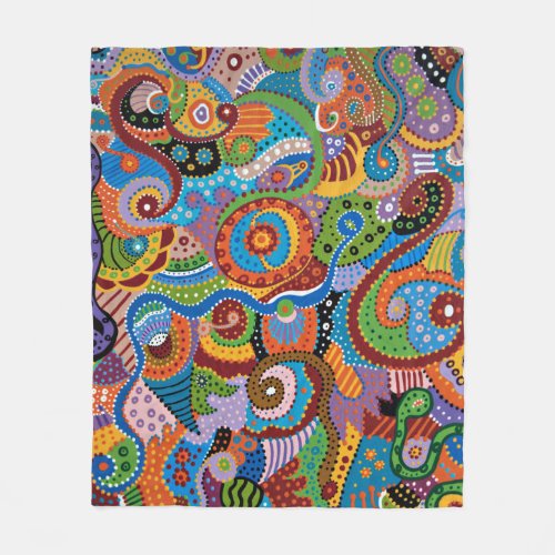 Quantum Strands Fleece Blanket