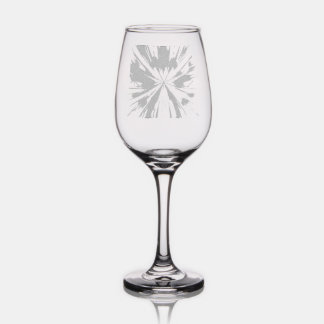 Quantum Verse - Prismatic Starburst Wine Glass